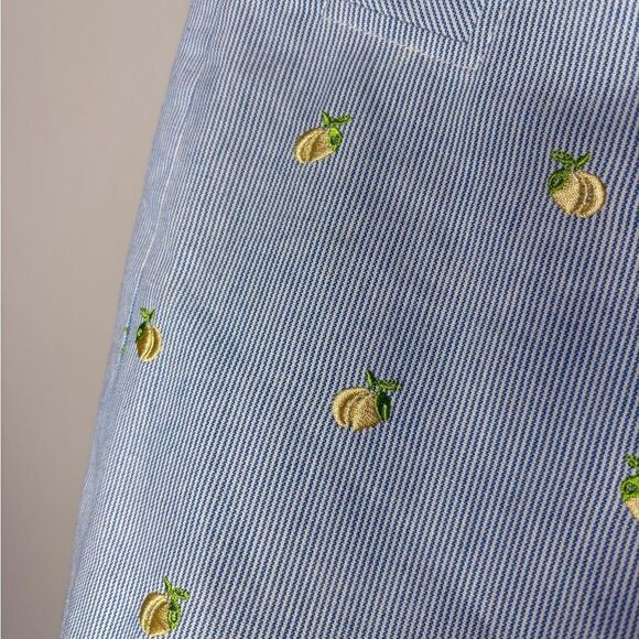 Lily Pulitzer Lemon embroidered Striped Mini Skirt - Picture 2 of 4